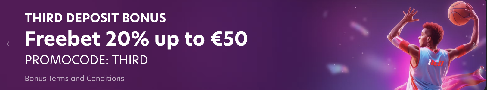 1red betting third deposit